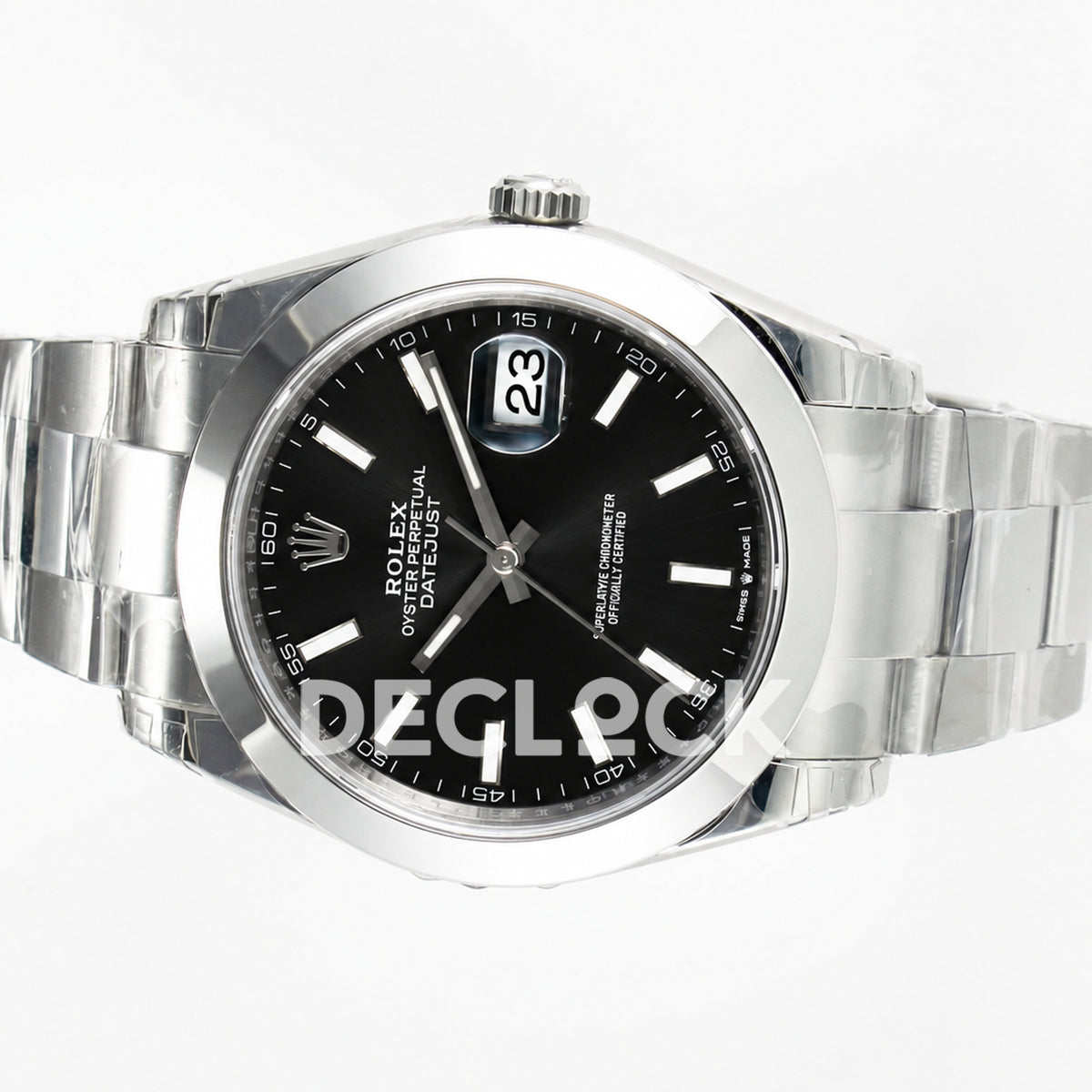 Rolex DateJust 41 126334 904L SS VSF Gray Dial on Oyster Bracelet VS3235 Replica Watch