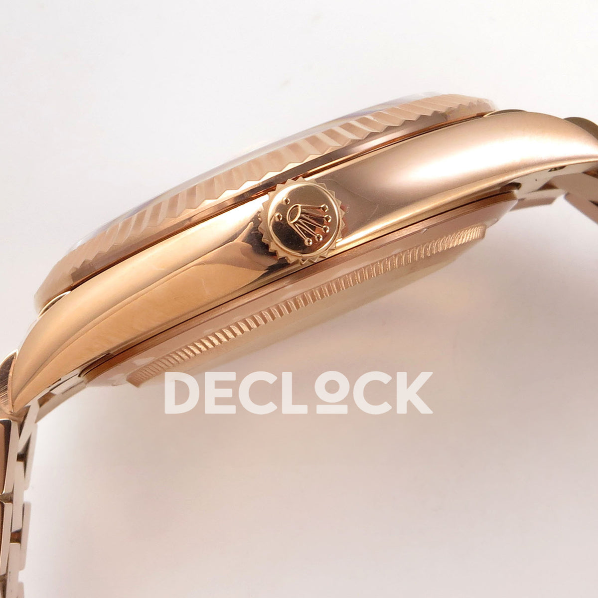 Rolex Day-Date 40 228235 QF Chocolate Roman Dial President JH3255 V9 replica - crown side