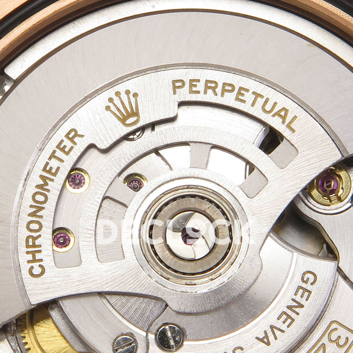 Rolex Day-Date 40 228235 QF Chocolate Roman Dial President JH3255 V9 replica - rotor closeup