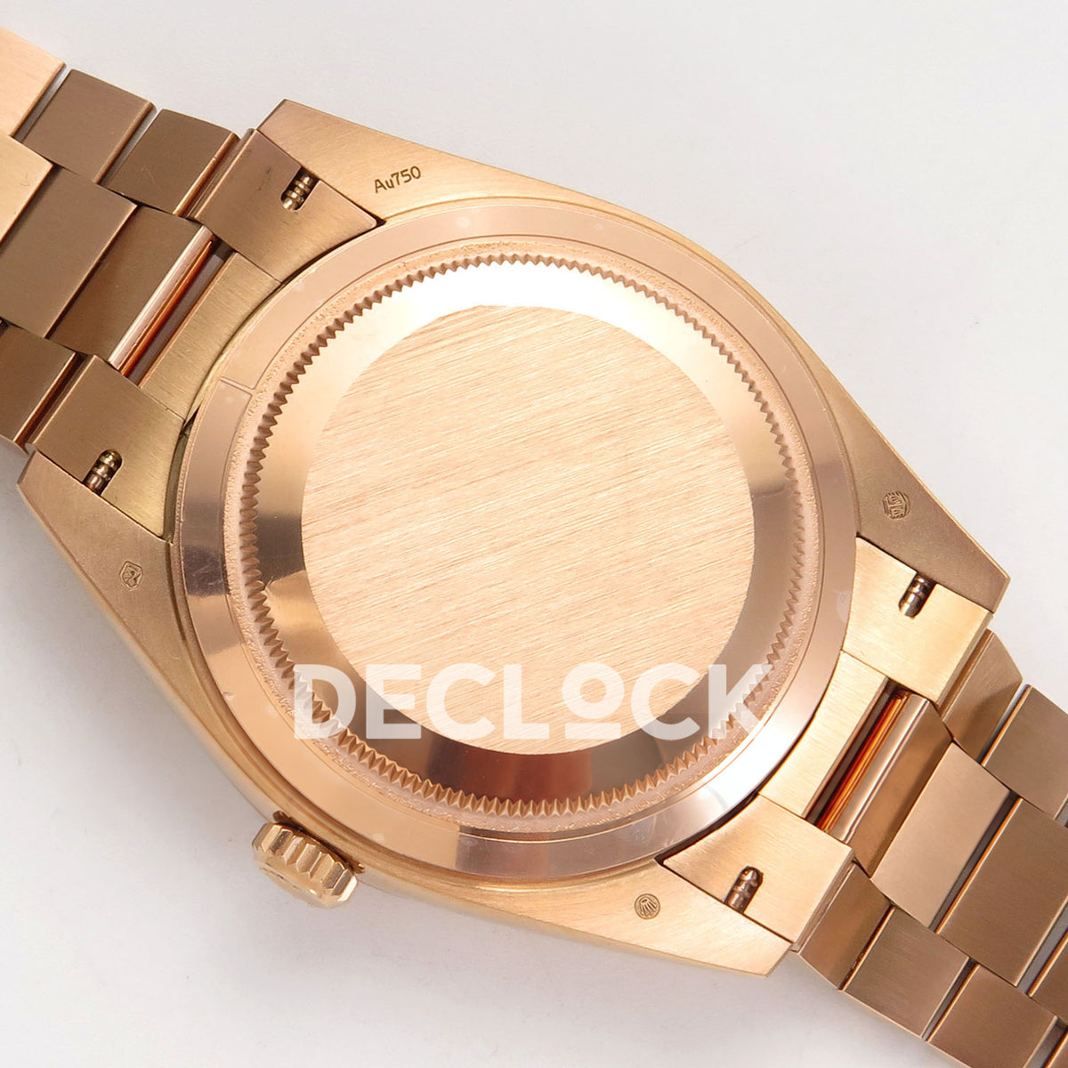 Rolex Day-Date 40 228235 QF White MOP Gem Dial President JH3255 V9 replica - caseback closed