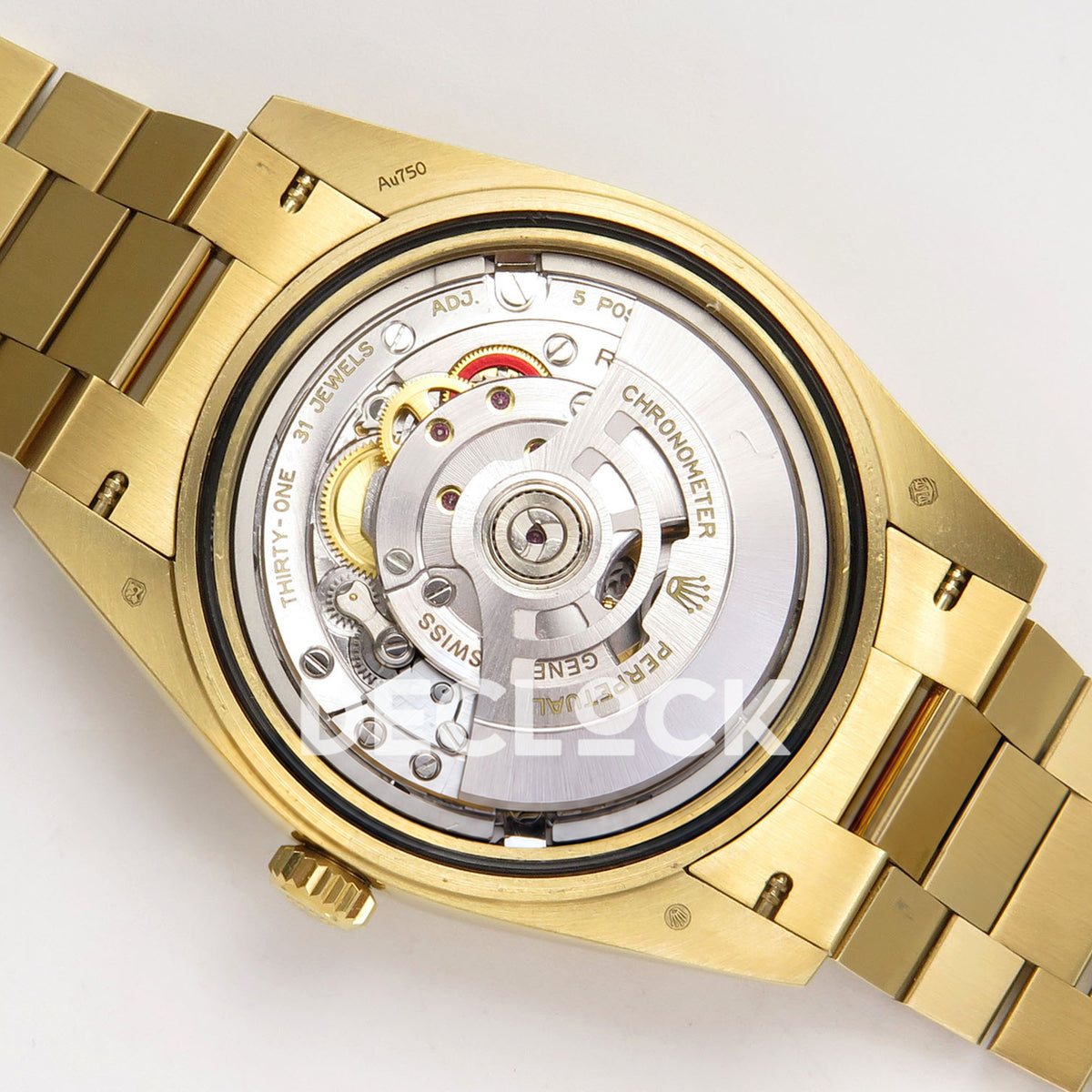 Rolex Day-Date 40 228238 QF White MOP Gem Dial President JH3255 V9 replica - movement back