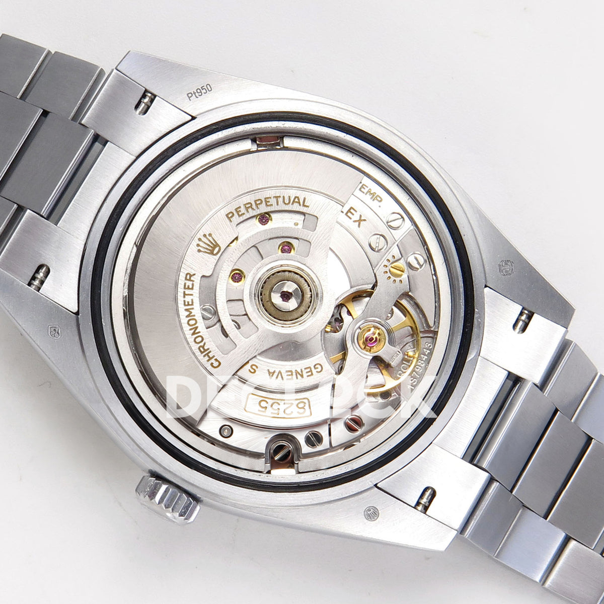 Rolex Day-Date 40 228239 QF Meteorite Gem Dial Steel President JH3255 V9 replica - movement open angle