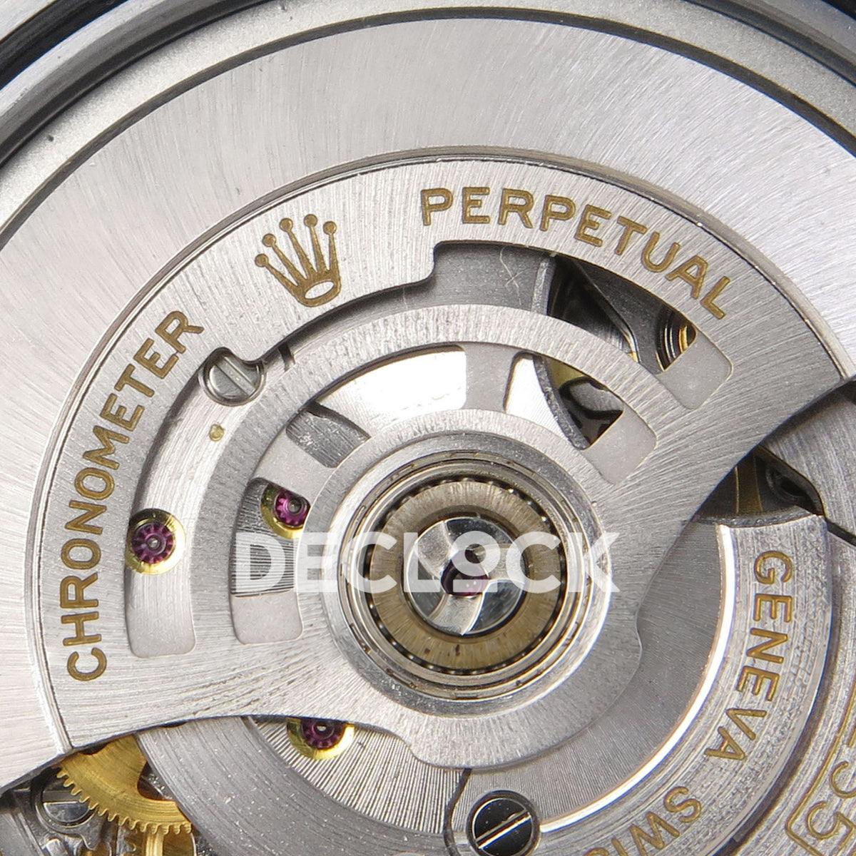 Rolex Day-Date 40 228239 QF White MOP Gem Dial Steel President JH3255 V9 replica - rotor closeup