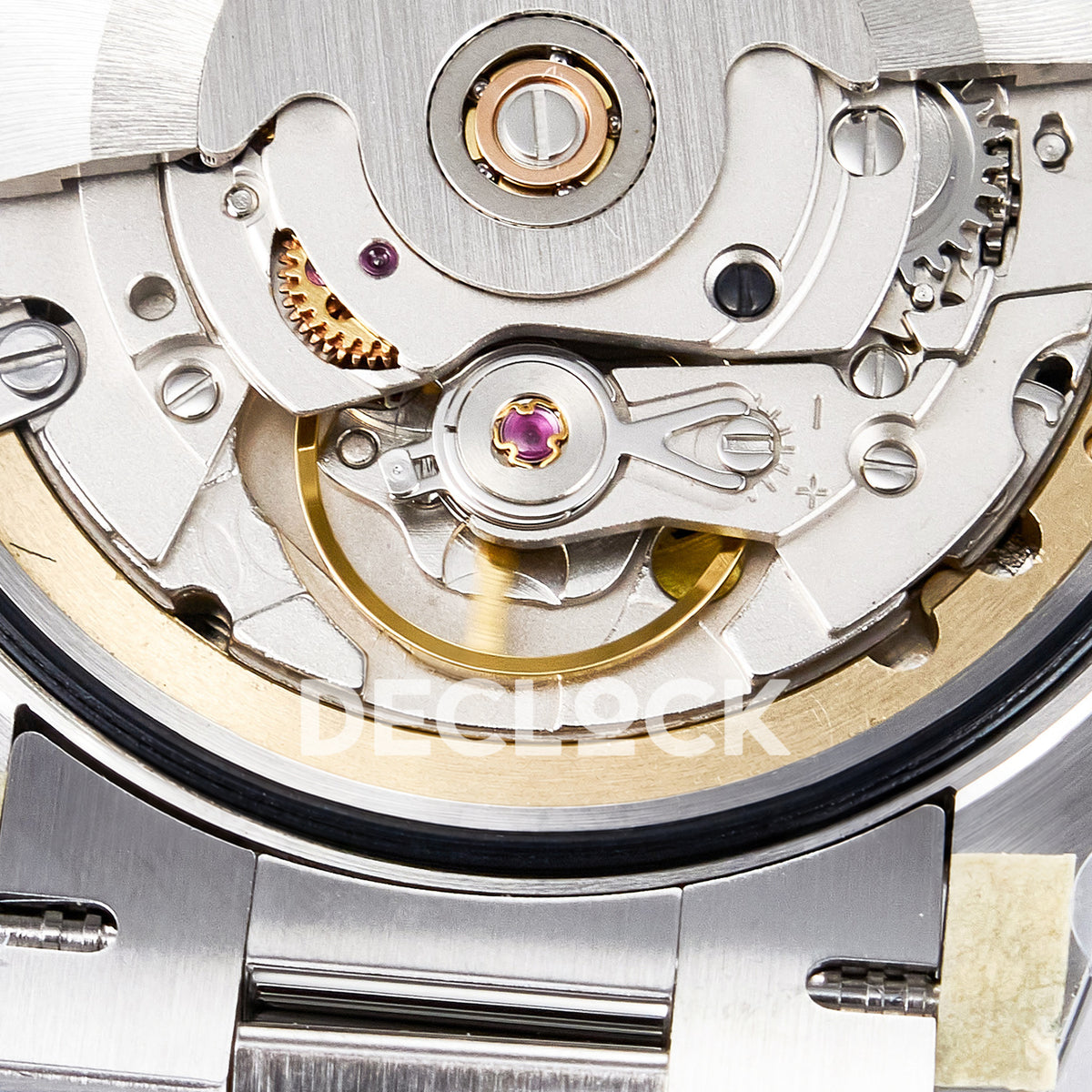 Rolex Day-Date Custom Puzzle 128239 Turquoise QHF A2834 replica - balance wheel