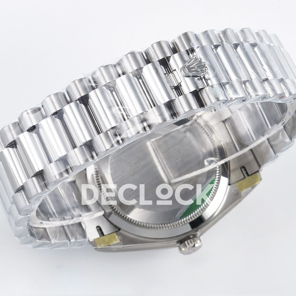 Rolex Day-Date Custom Puzzle 128239 Turquoise QHF A2834 replica - bracelet caseback