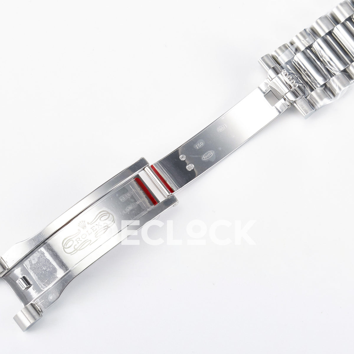 Rolex Day-Date Custom Puzzle 128239 Turquoise QHF A2834 replica - bracelet inside