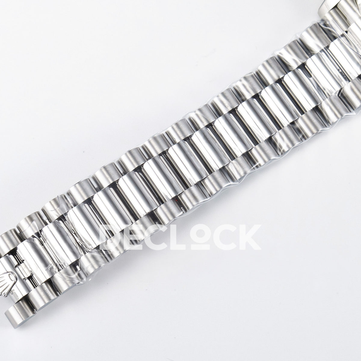 Rolex Day-Date Custom Puzzle 128239 Turquoise QHF A2834 replica - clasp closed