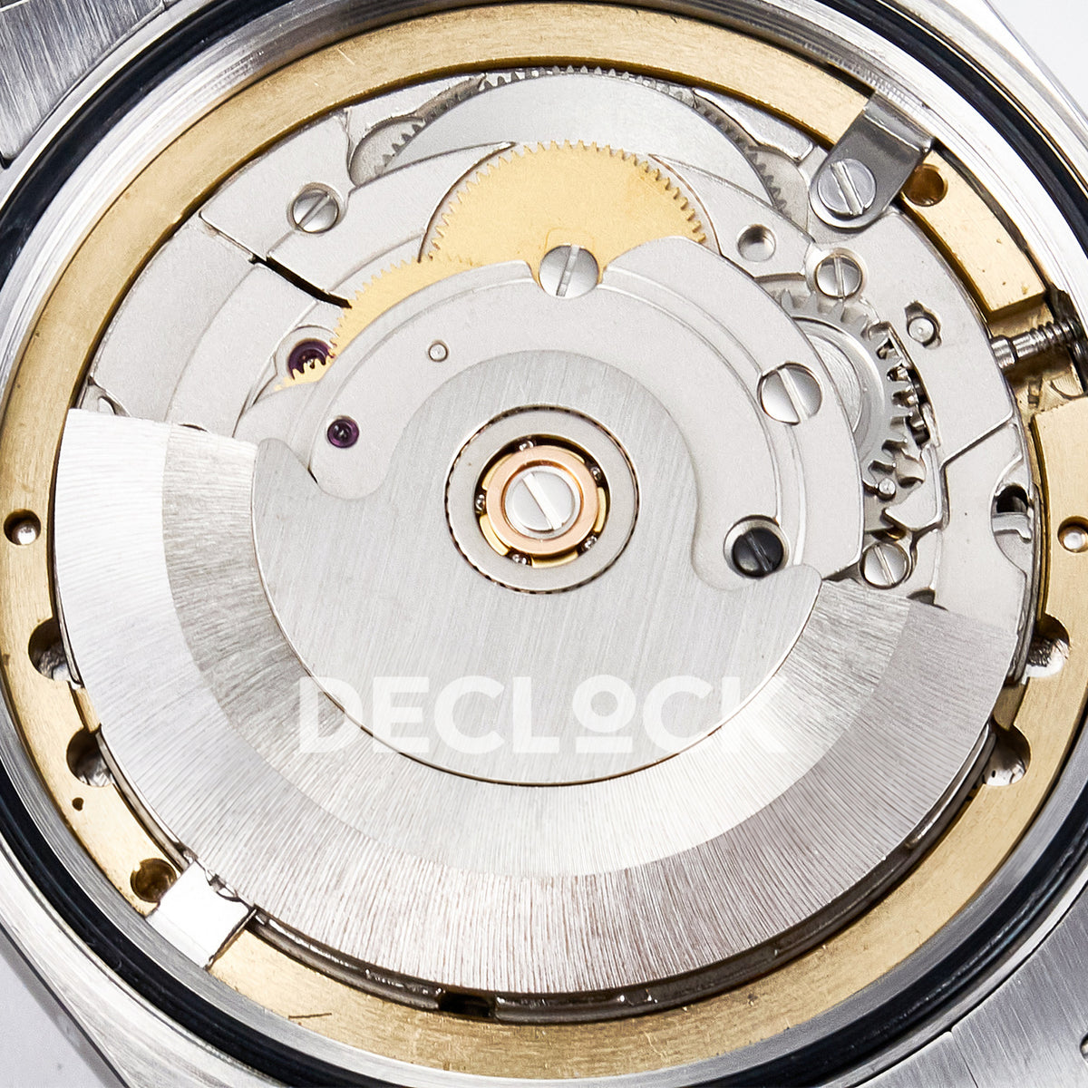 Rolex Day-Date Custom Puzzle 128239 Turquoise QHF A2834 replica - movement rotated