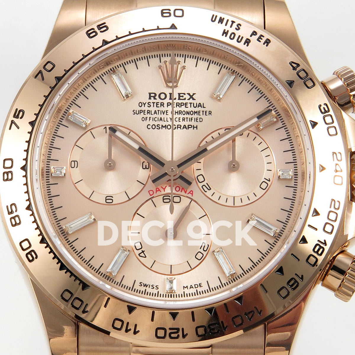 Rolex Daytona 116505 AVF Rose Gold Dial DD4130 replica - dial closeup