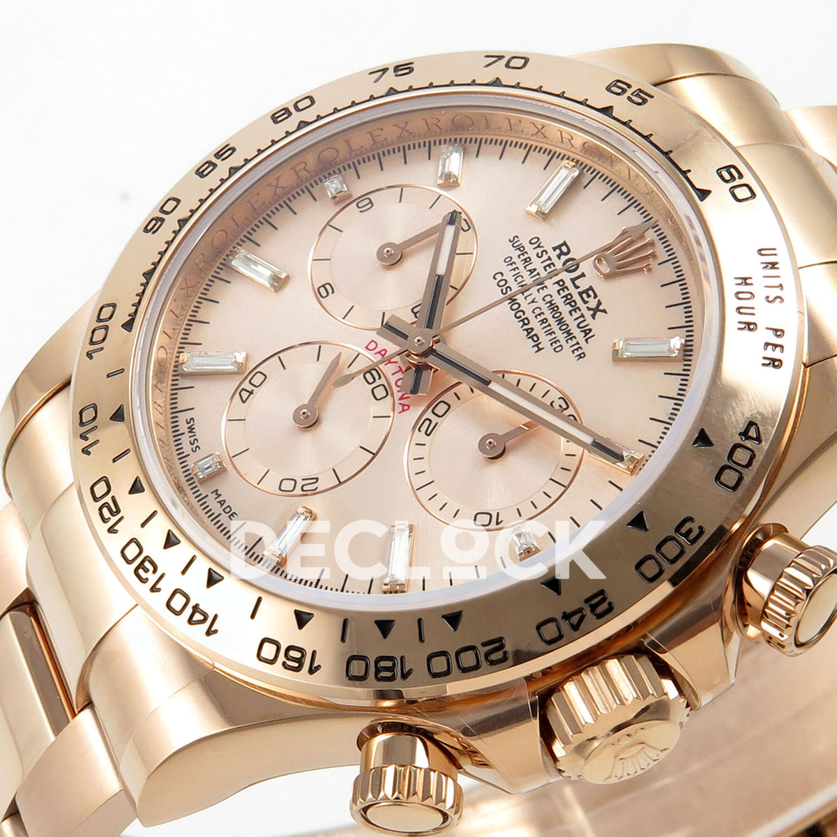 Rolex Daytona 116505 AVF Rose Gold Dial DD4130 replica - dial angle right