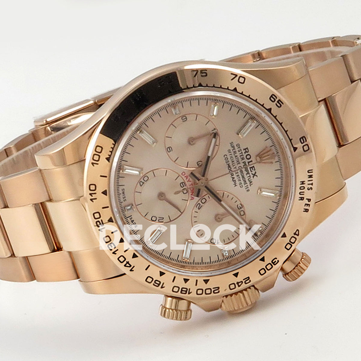 Rolex Daytona 116505 AVF Rose Gold Dial DD4130 replica - full watch left