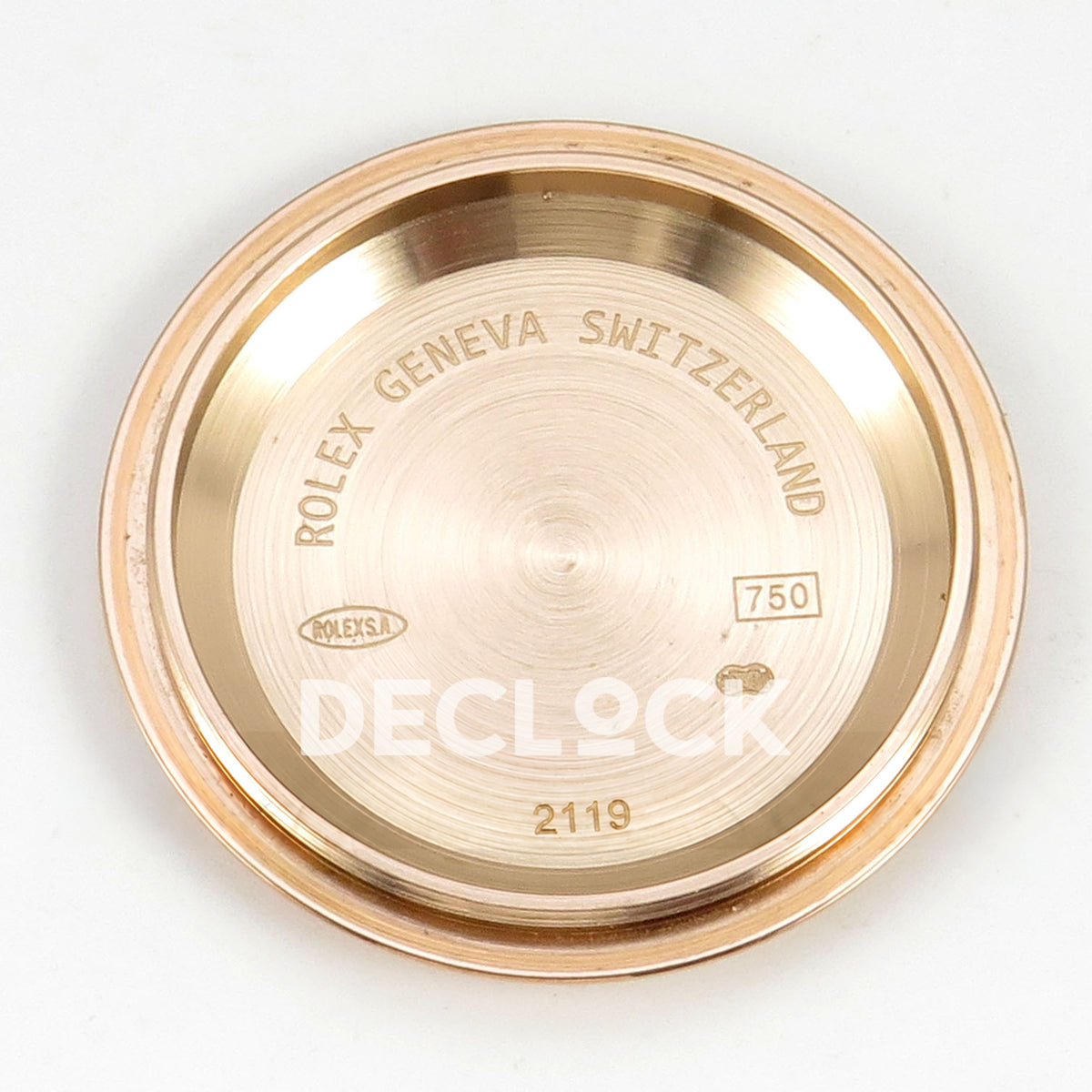 Rolex Daytona 116505 AVF Rose Gold Dial DD4130 replica - caseback interior