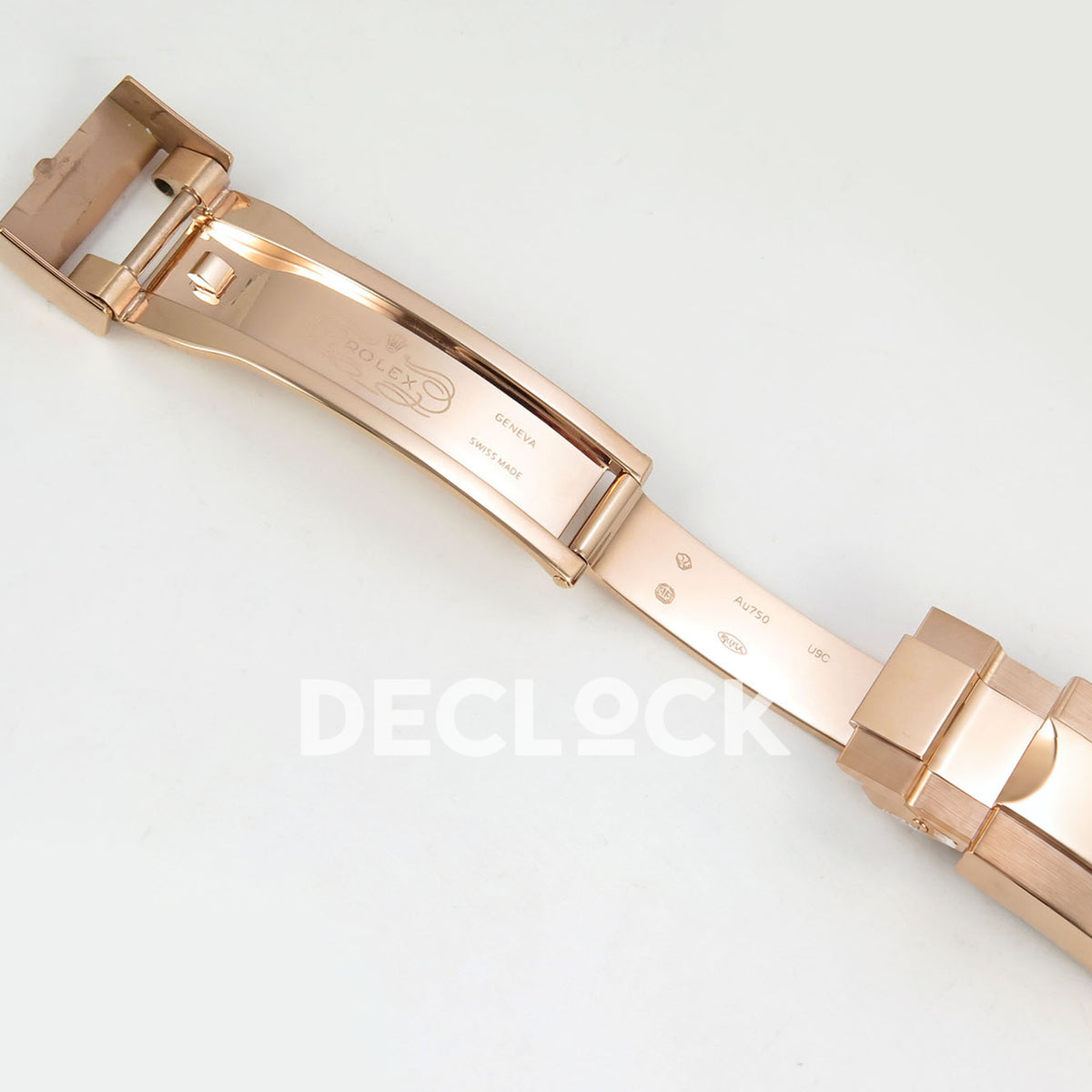 Rolex Daytona 116505 QF Gain Weight replica - open clasp and bracelet with original engravings