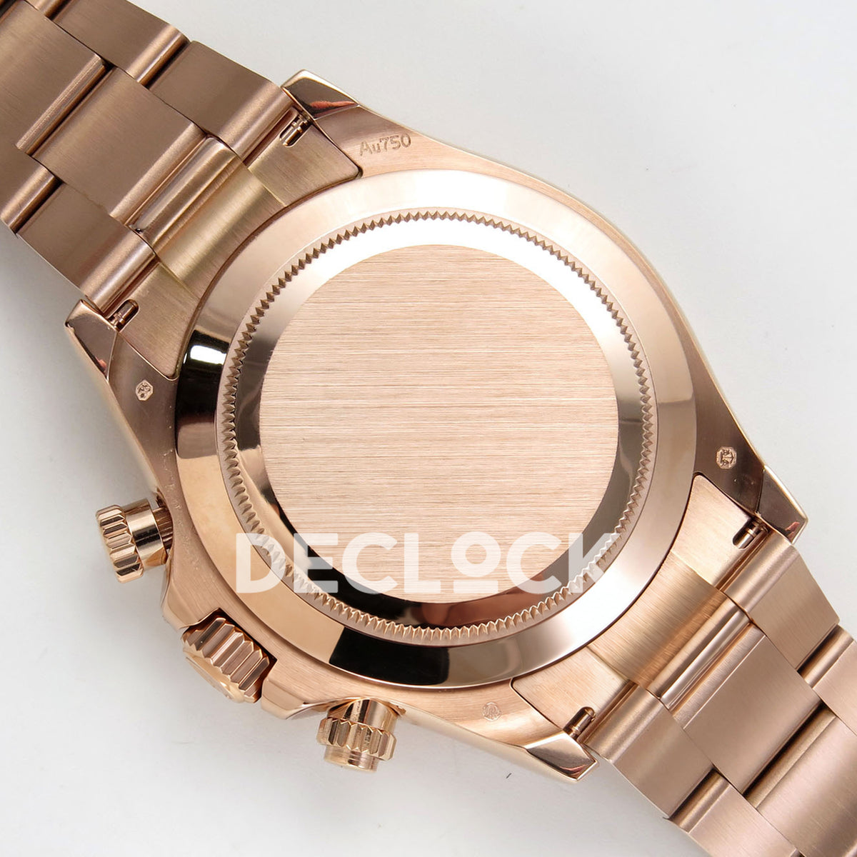 Rolex Daytona 116505 QF Gain Weight replica - closed brushed caseback and bracelet underside