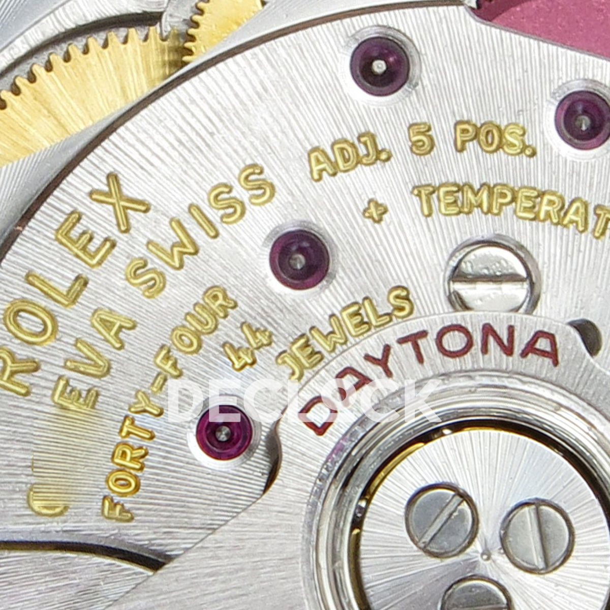 Rolex Daytona 116505 QF Gain Weight replica - Rolex Geneva Swiss plate and red Daytona rotor engravings