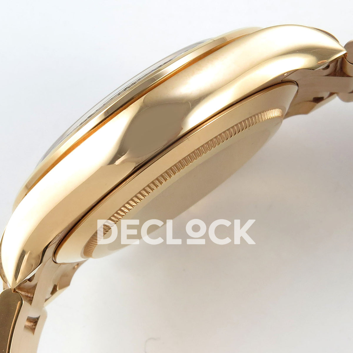 Rolex Daytona 116505 VF replica - warm gold-tone case profile and original surface finish