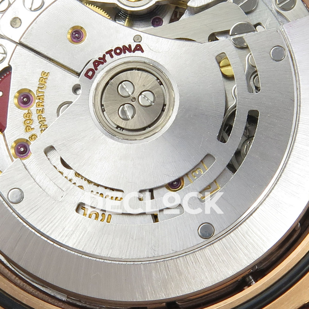 Rolex Daytona 116505 VF replica - original DD4130 rotor, screws, jewels and factory engravings