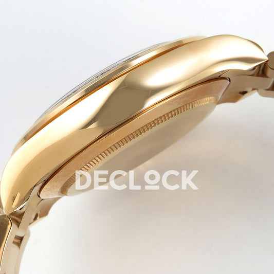 Rolex Daytona 116505 VF replica - warm gold-tone case profile and original surface finish
