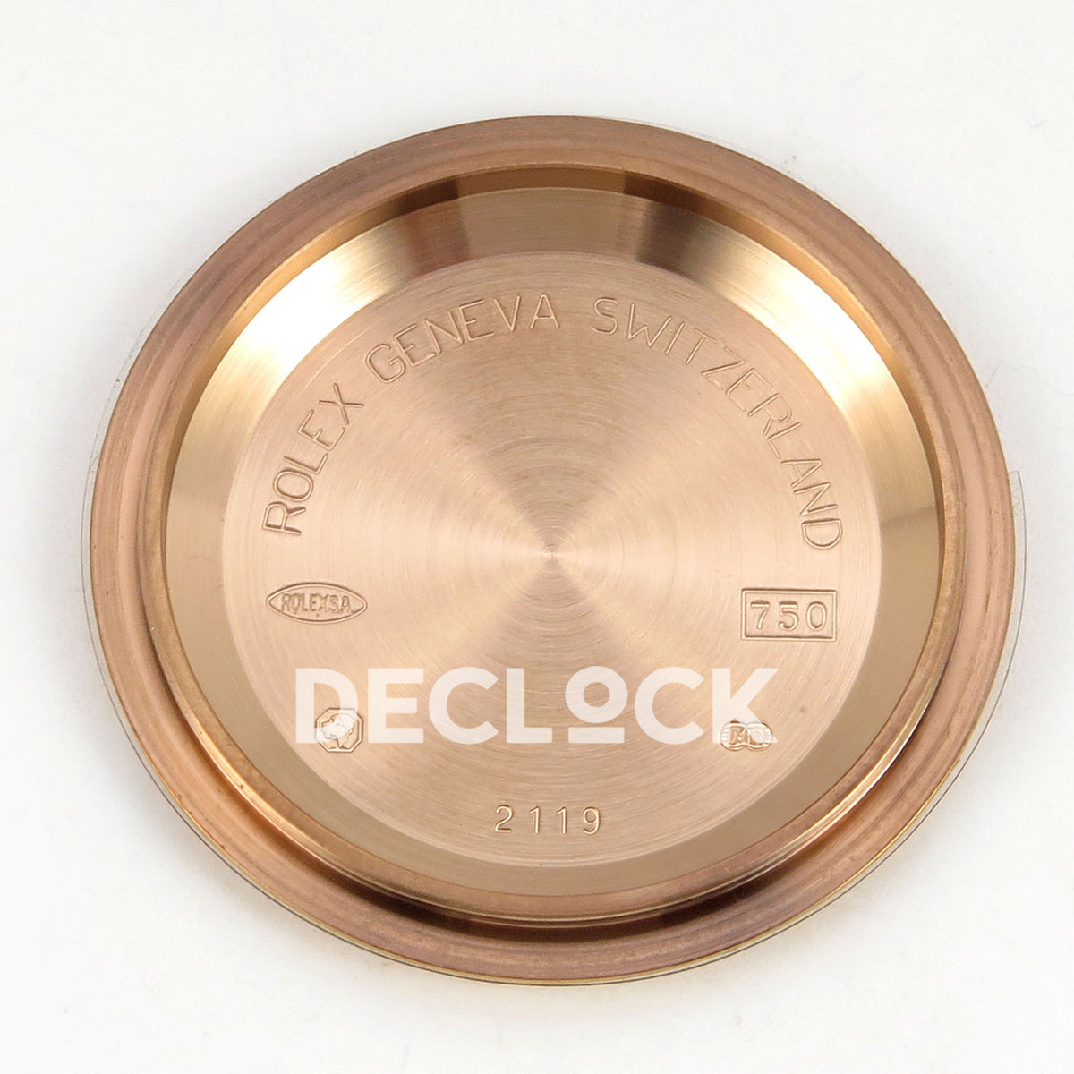 Rolex Daytona 116505 VF replica - original gold-tone caseback interior and factory engravings