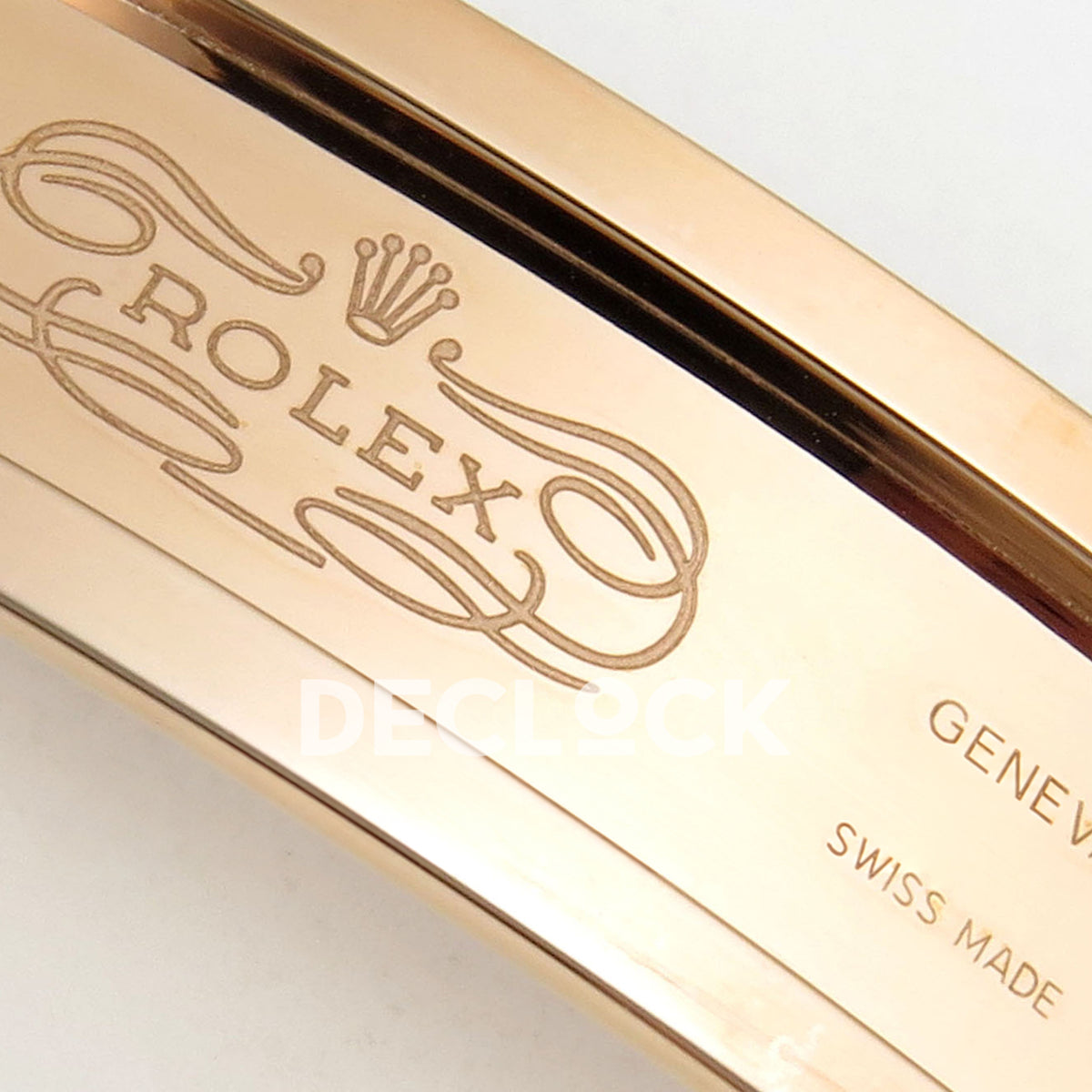 Rolex Daytona 116505 VF replica - original Rolex crown and Geneva Swiss Made clasp engraving