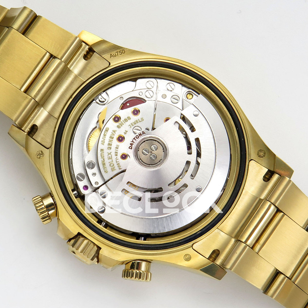 Rolex Daytona 116508 AVF replica - original DD4130 silver rotor, screws, jewels and gold factory engravings