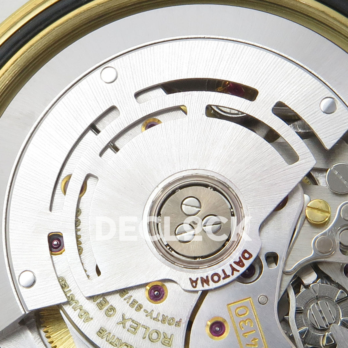 Rolex Daytona 116508 AVF replica - original DD4130 silver rotor, screws, jewels and gold factory engravings