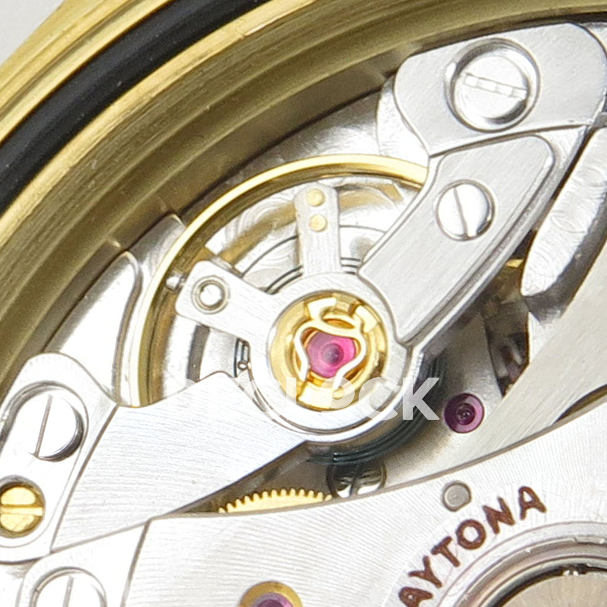 Rolex Daytona 116508 AVF replica - original DD4130 silver rotor, screws, jewels and gold factory engravings