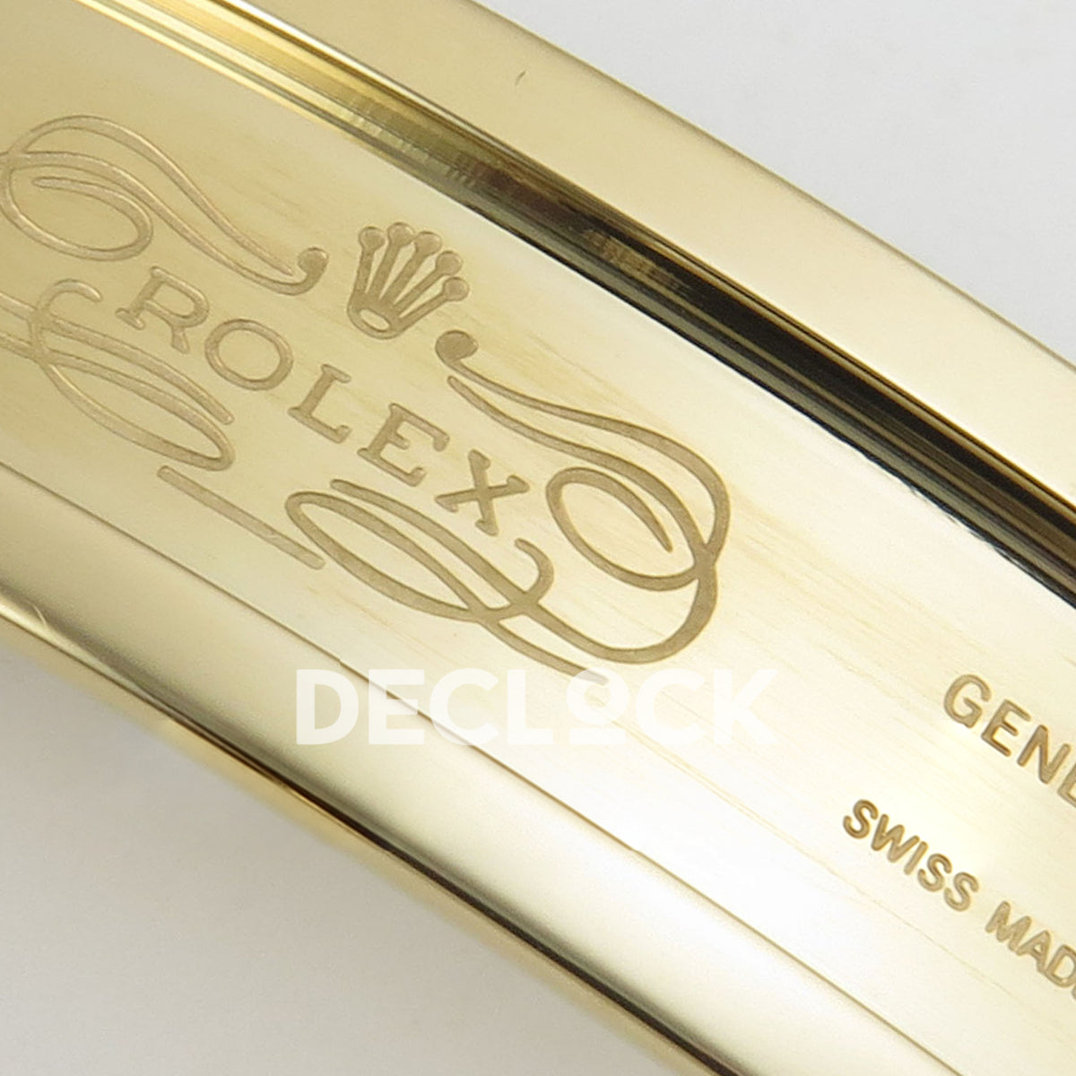 Rolex Daytona 116508 AVF replica - original gold-tone clasp Rolex crown and Geneva Swiss Made engravings