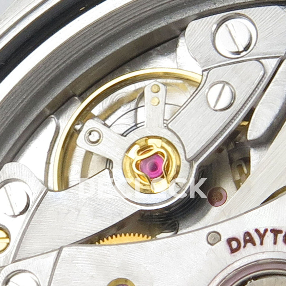 Rolex Daytona 116509 AVF replica - original gold balance assembly, purple jewel and regulator
