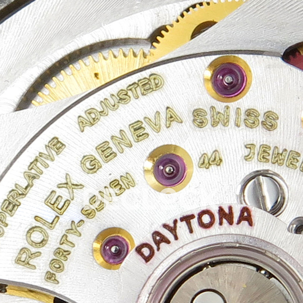 Rolex Daytona 116509 AVF replica - original Superlative Adjusted, Rolex Geneva Swiss, 44 Jewels and Daytona inscriptions
