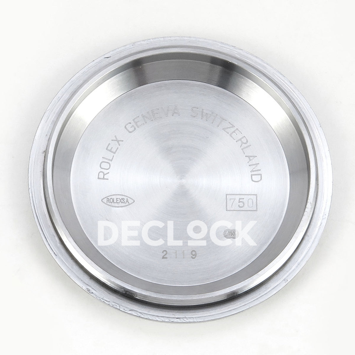 Rolex Daytona 116509 QF Gain Weight replica - inside caseback with original Rolex Geneva Switzerland and 750 markings