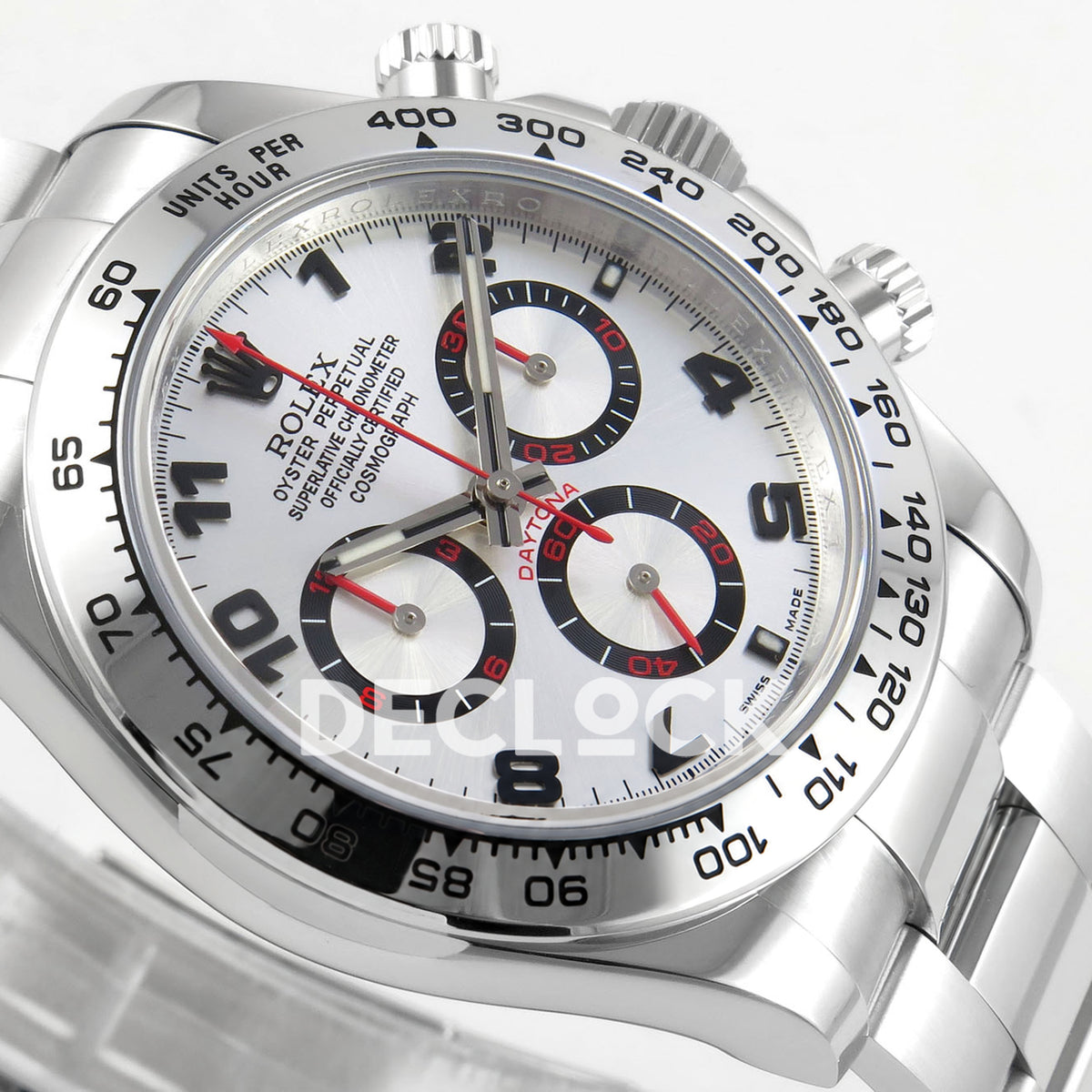 Rolex Daytona 116509 QF Gain Weight replica - opposite dial close-up and red hands