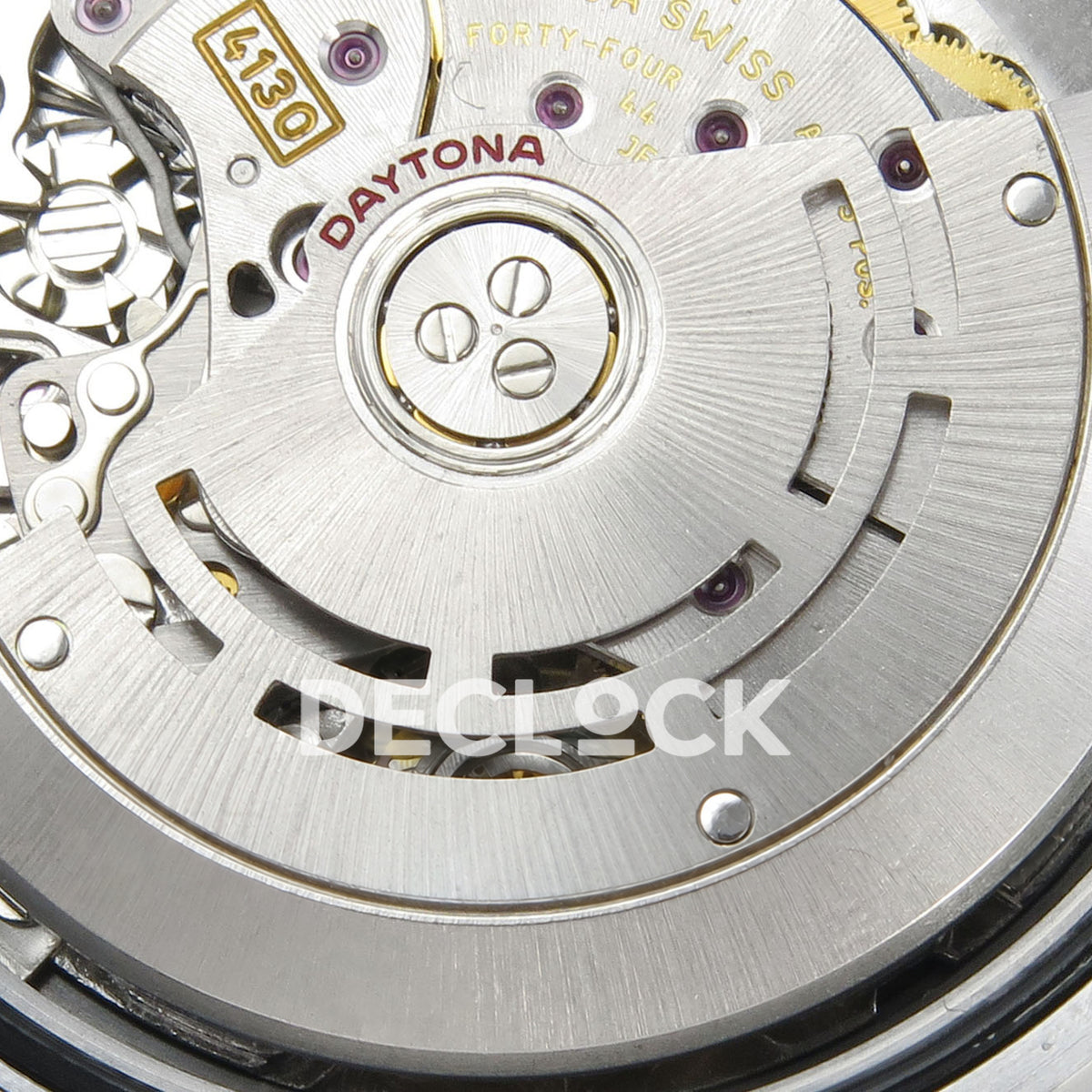 Rolex Daytona 116509 QF Gain Weight replica - silver perforated rotor with red Daytona lettering