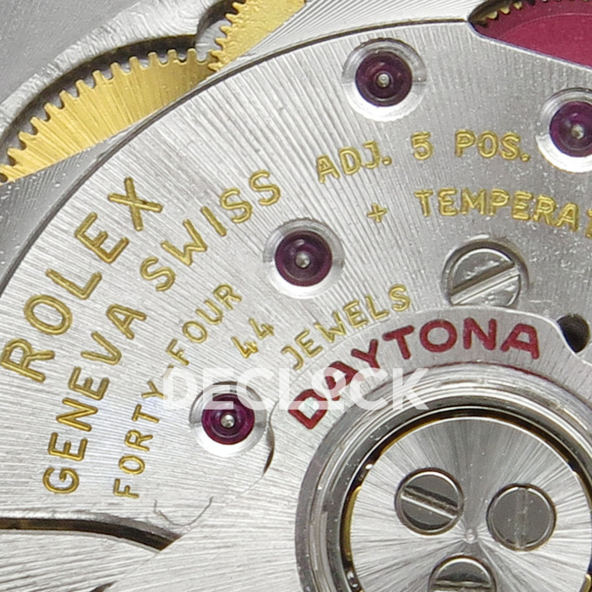 Rolex Daytona 116509 QF Gain Weight replica - Rolex Geneva Swiss plate and red Daytona rotor engravings