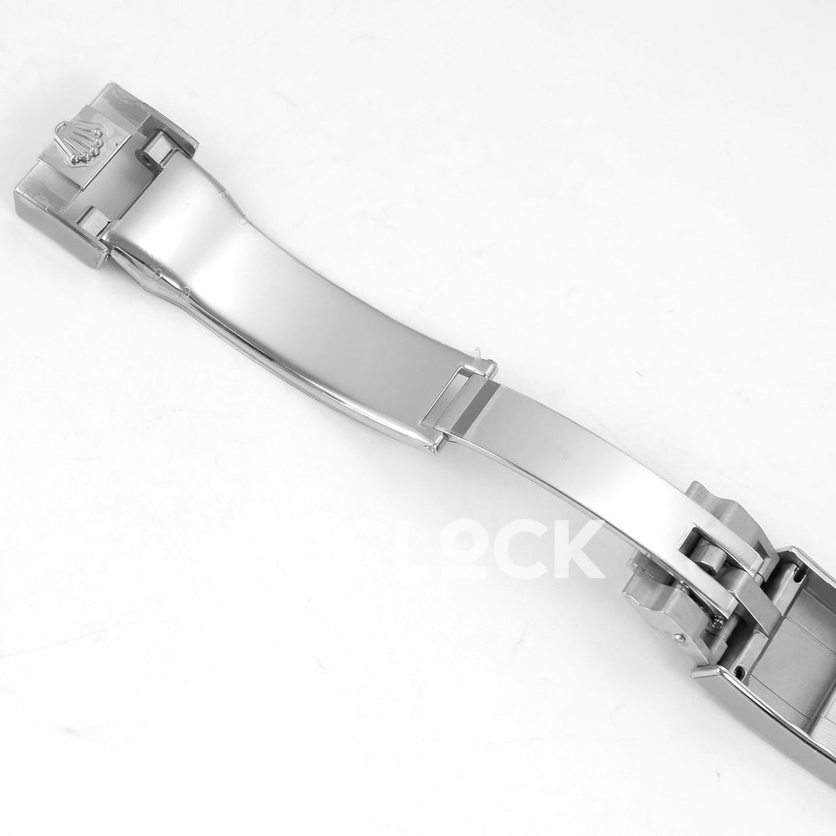 Rolex Daytona 116509 VF replica - open silver folding clasp and bracelet links with original protective film