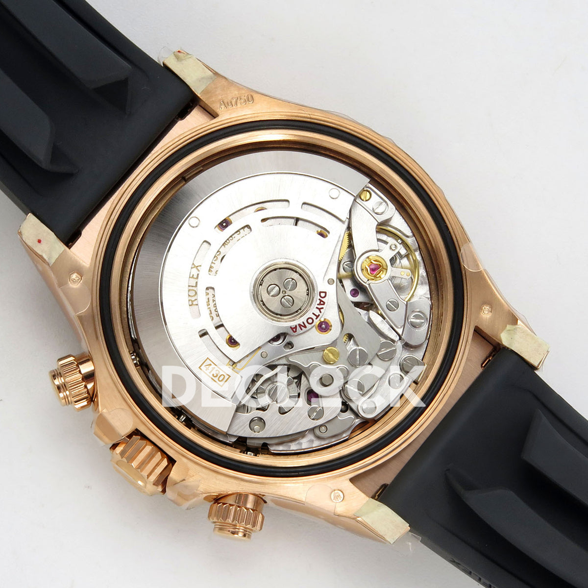 Rolex Daytona 116515 VF replica - original DD4130 automatic chronograph movement, rotor, screws, jewels, gears and physical engravings