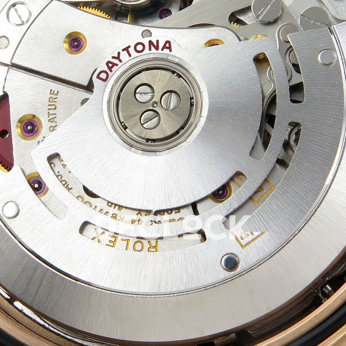 Rolex Daytona 116515 VF replica - original DD4130 automatic chronograph movement, rotor, screws, jewels, gears and physical engravings
