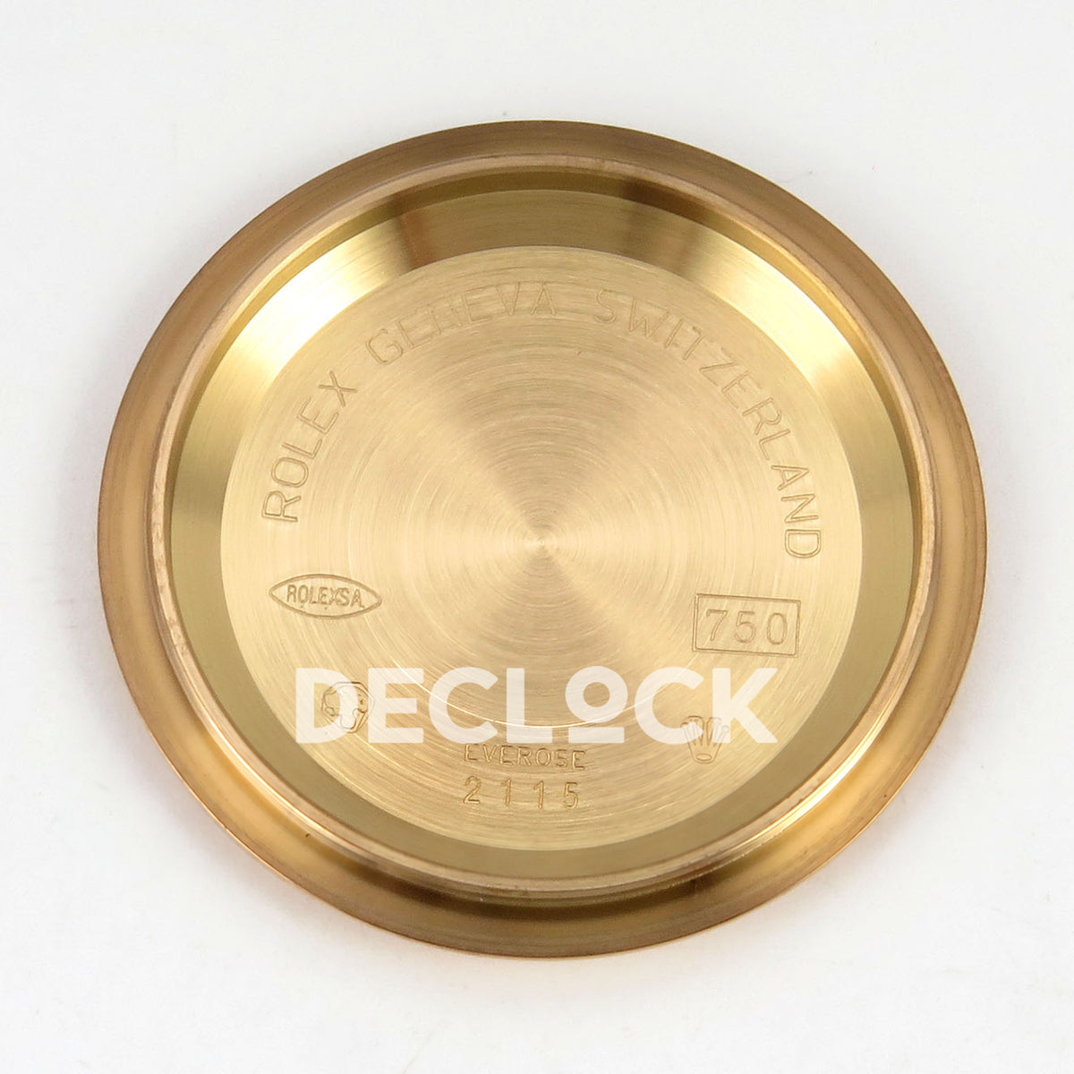 Rolex Daytona 116515 VF replica - original faint inside caseback legends, hallmarks,750 and116515 reference