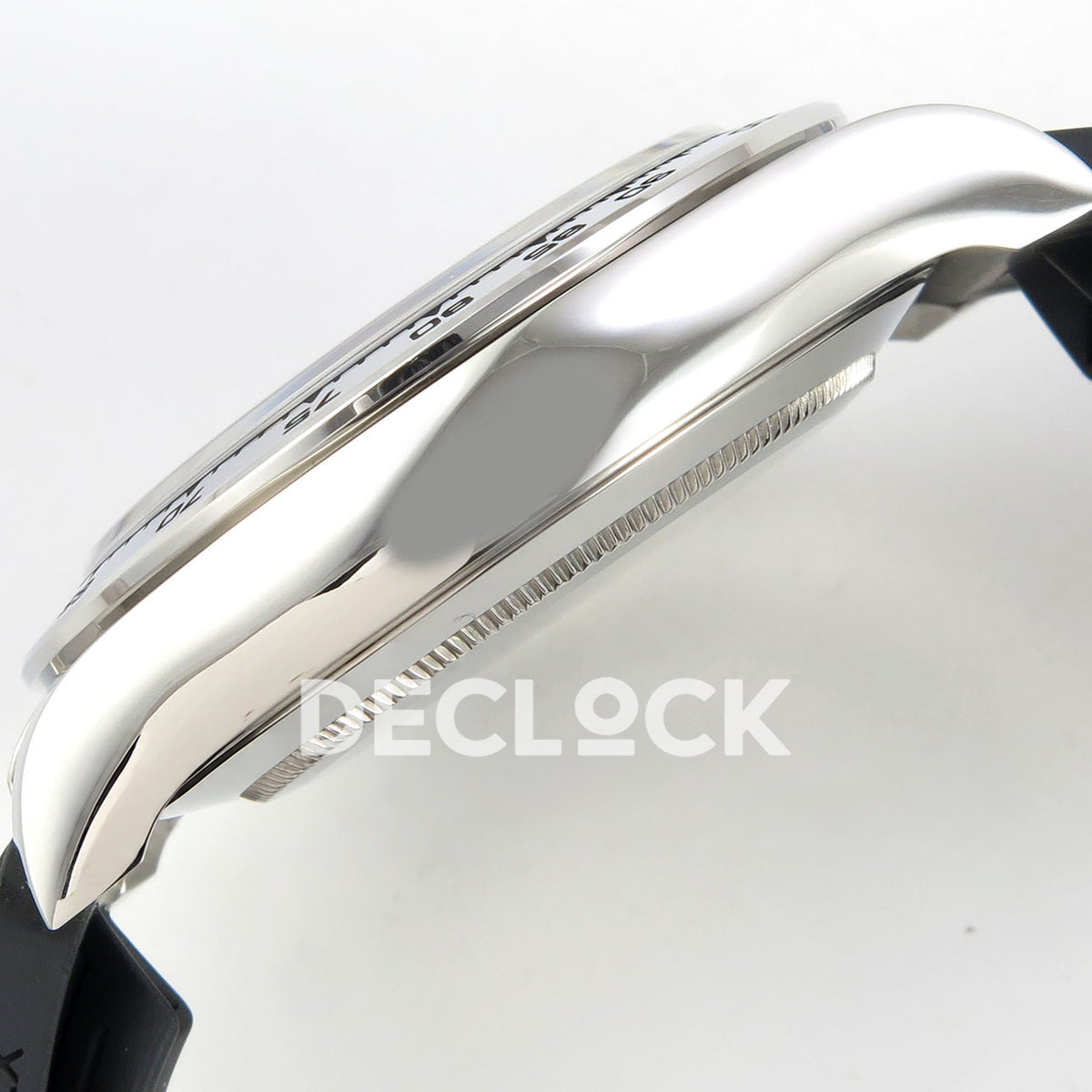 Rolex Daytona 116519 VF replica - silver-tone case profile and original surface finish