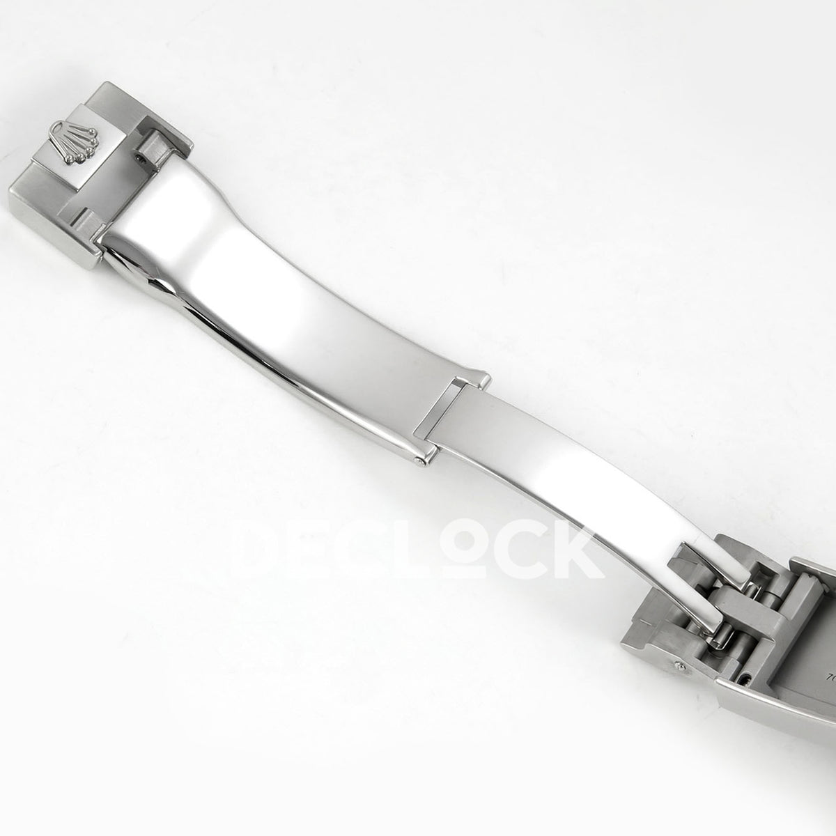 Rolex Daytona 116519 VF replica - silver-tone folding-clasp mechanism and black rubber strap
