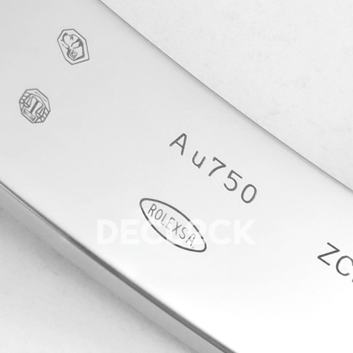 Rolex Daytona 116519 VF replica - original Au750, Rolexsa, ZCD and factory hallmark symbols on the clasp