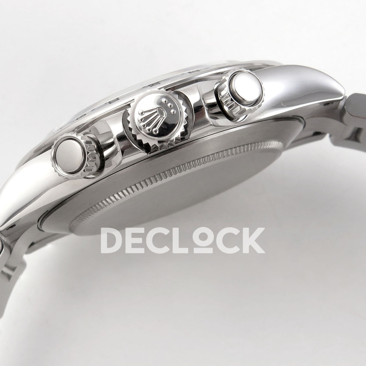 Rolex Daytona 116520 VSF VS4130 black replica - Rolex winding crown and chronograph pushers