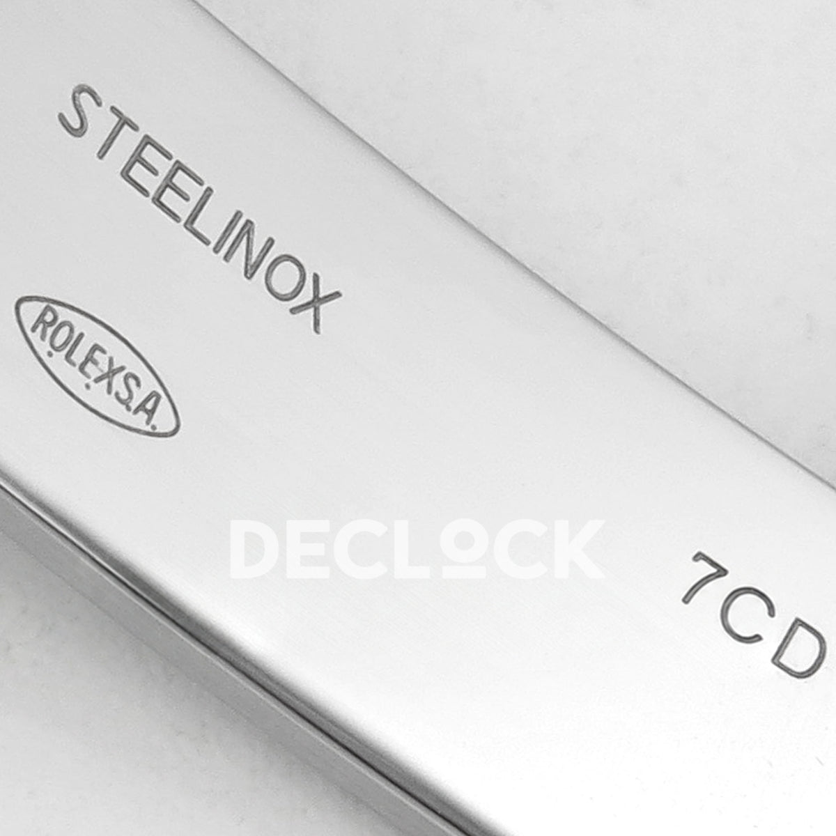 Rolex Daytona 116520 VSF VS4130 black replica - STEELINOX and 7CD clasp markings close-up