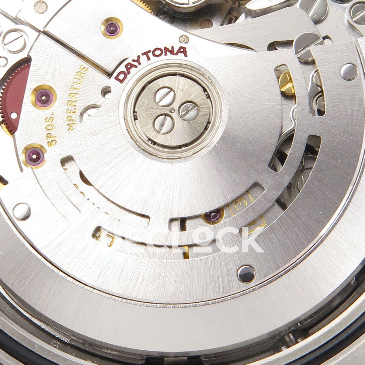 Rolex Daytona 116520 VSF VS4130 black replica - VS4130 winding rotor and brushed finish close-up
