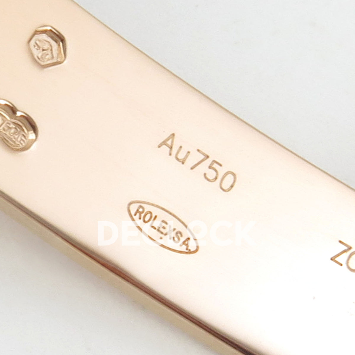 Rolex Daytona 116595RBOW AVF replica - original Au750, Rolexsa, ZCD and factory hallmarks on the rose-gold clasp