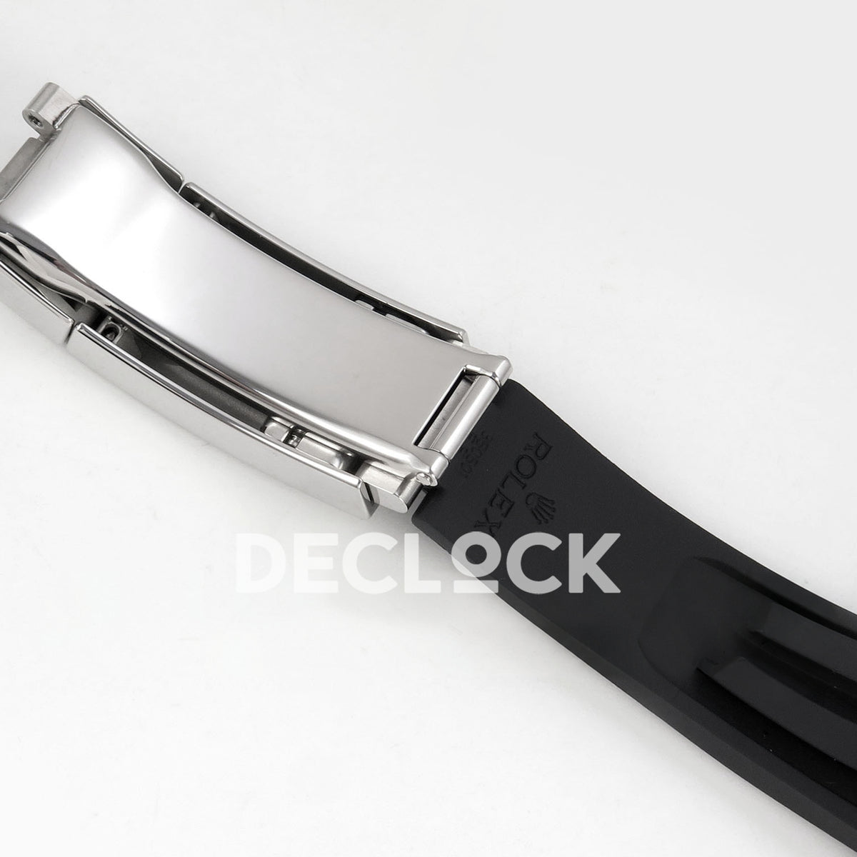 Rolex Daytona 126500 BTF replica, rubber strap underside and clasp