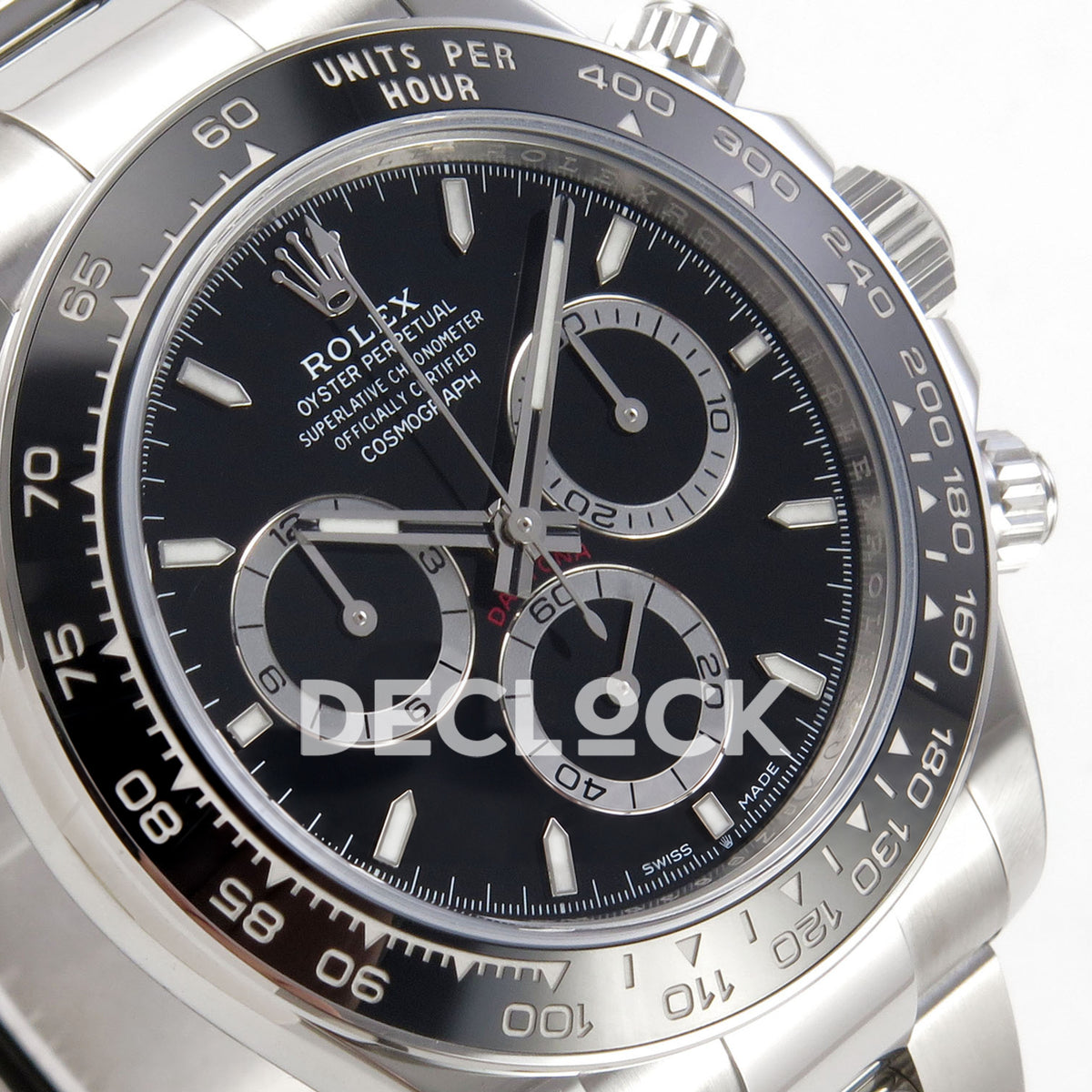 Rolex Daytona 126500 WF replica, chronograph dial detail