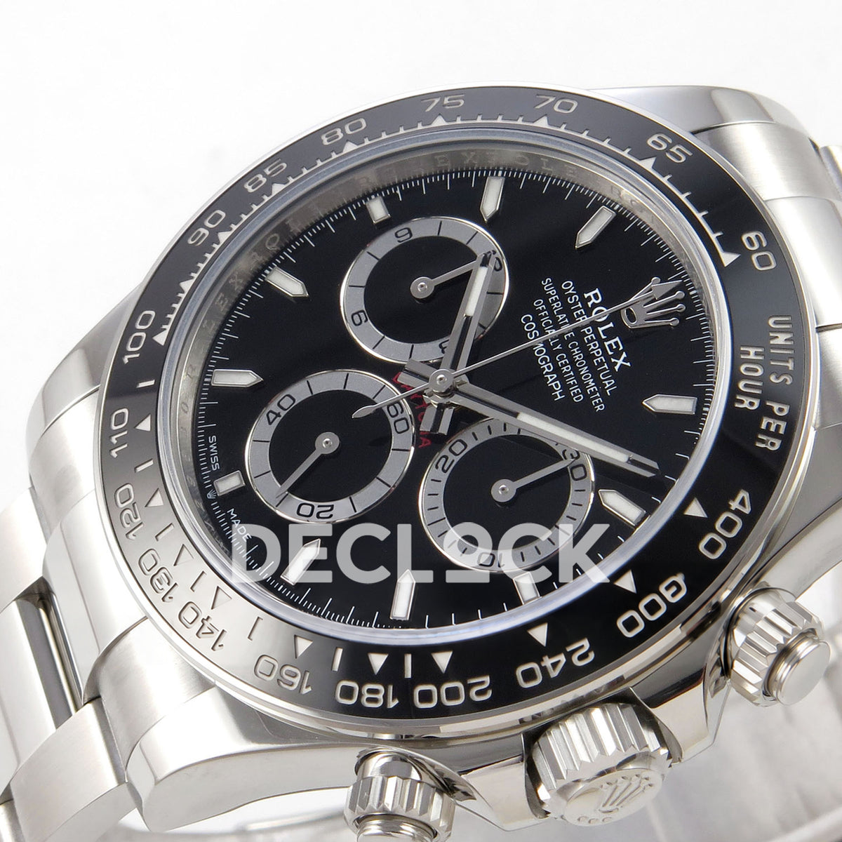 Rolex Daytona 126500 WF replica, opposite dial angle
