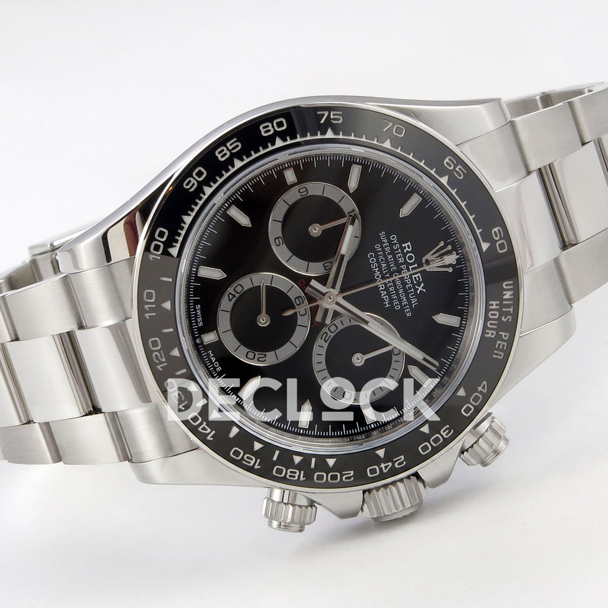 Rolex Daytona 126500 WF replica, angled full watch view