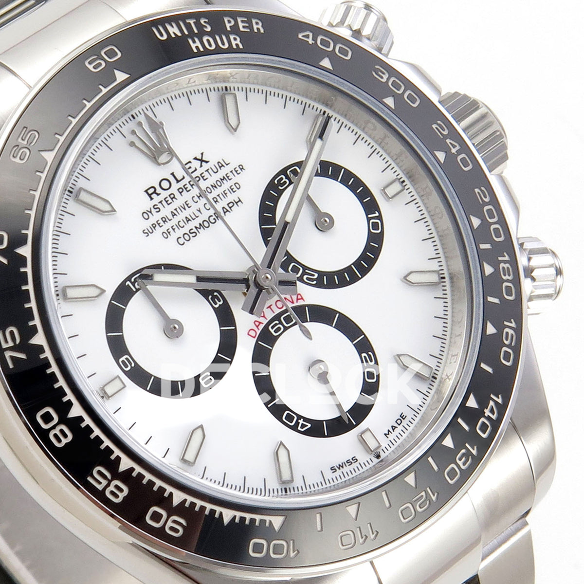 Rolex Daytona 126500 WF replica, chronograph dial detail